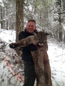 Trophy Idaho Mountain Lion hunting success